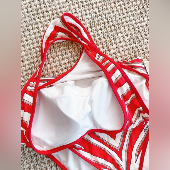Michael Kors Women's Red Racerback One-Piece Swimsuit, Size 8 NWT - Picture 7 of 9